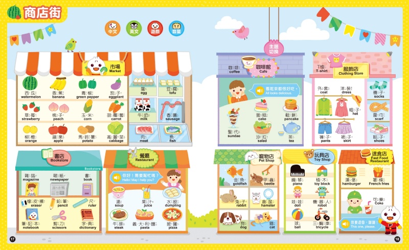 FOOD超人小手點讀學前啟蒙百科(ㄅㄆㄇ+ABC+123+兒歌)(普通話)